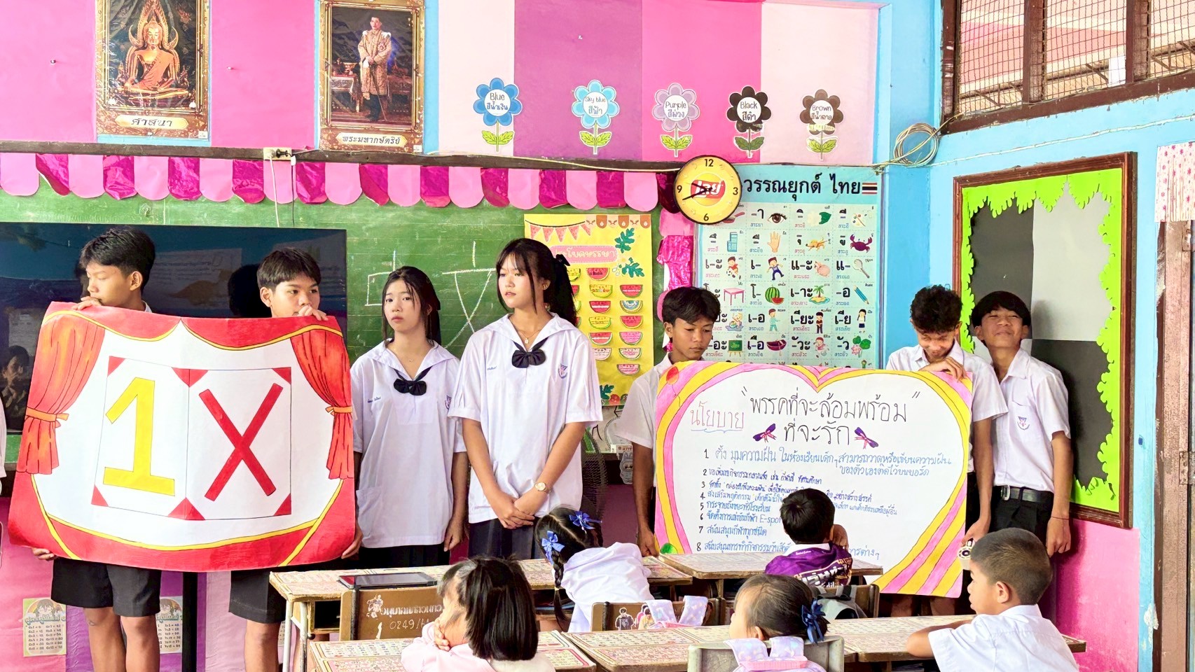 วันที่ 22 พษภาคม 2568 การส่งเสริมประชาธิปไตยในโรงเรียน มีการจัดการเลือกตั้งประธานนักเรียน ประจำปีการศึกษา 2568